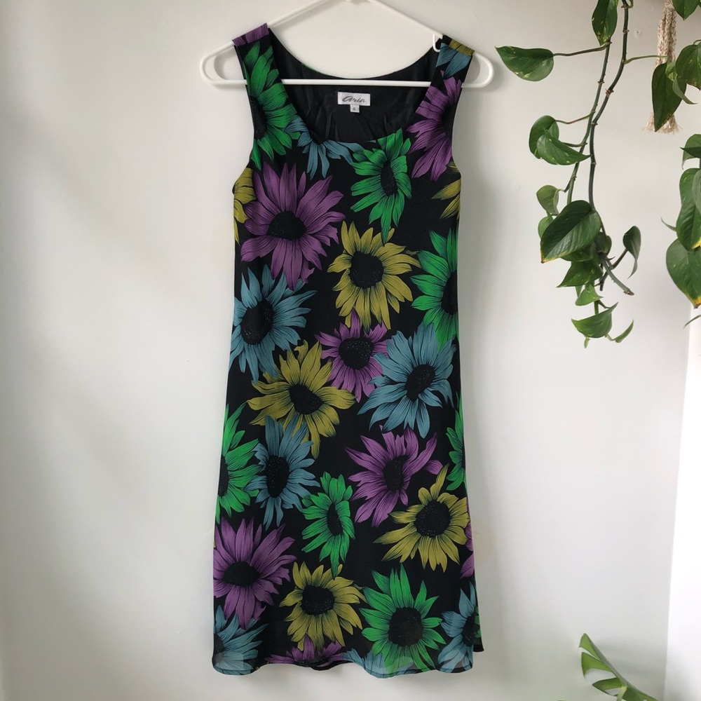 Vintage Y2K Sunflower Dress